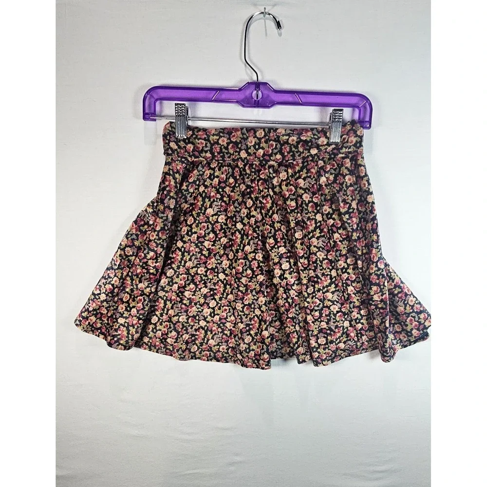 Hollister Floral Skater Skirt Womens‎ Small Cottagecore Skater